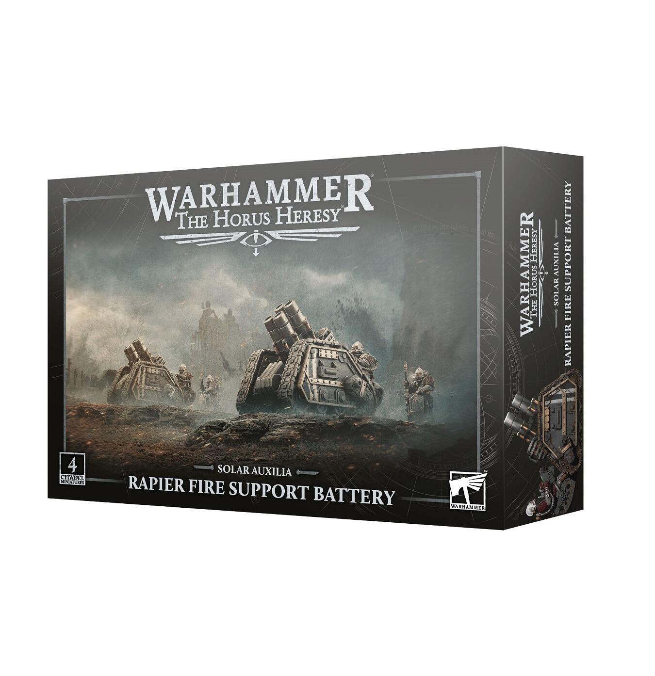 Rapier Fire Support Battery miniatures assembled