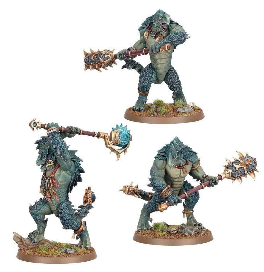 Kroxigors miniatures assembled