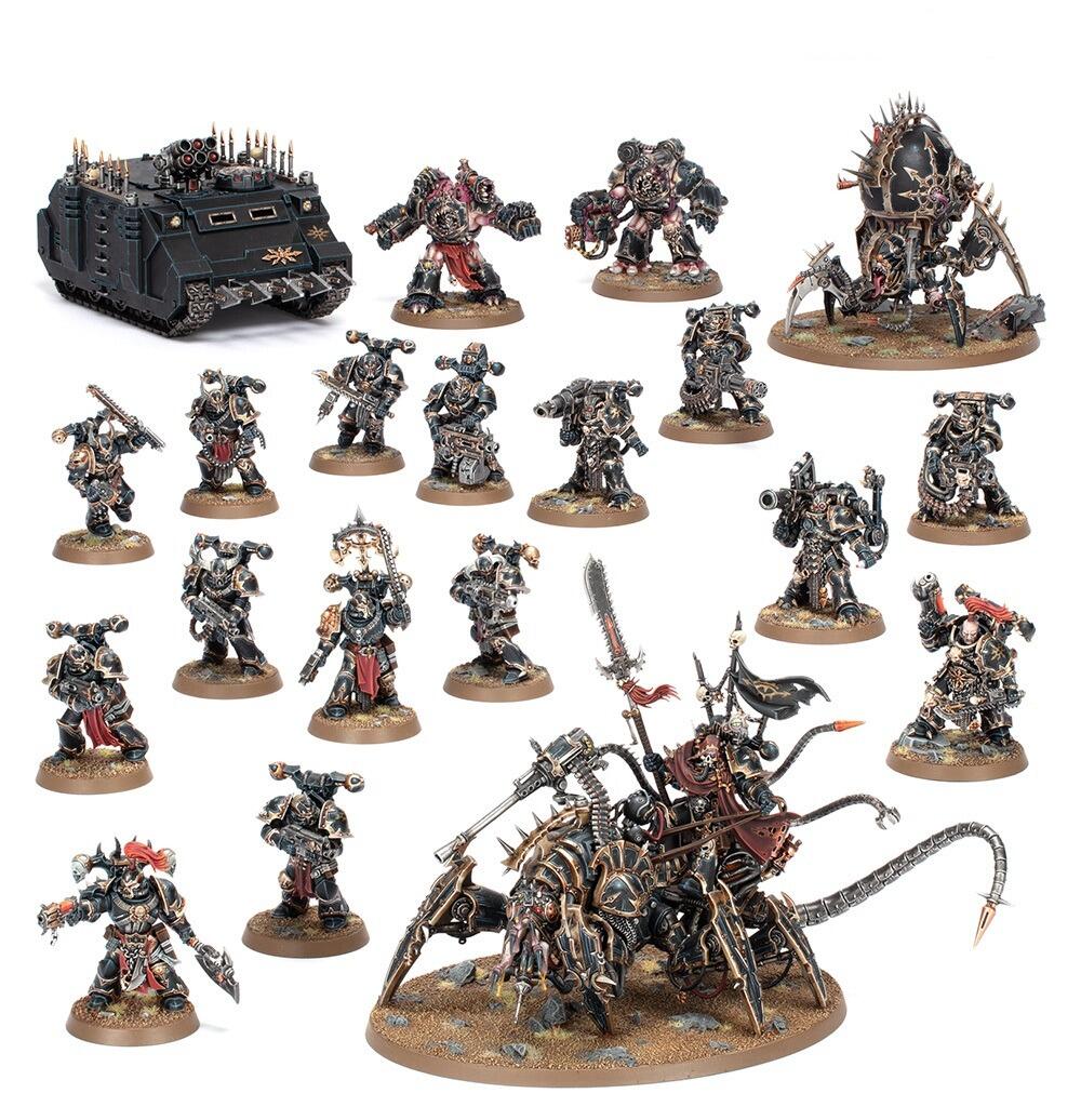 ウォーハンマー 40k Chaos Battleforce Battleforce: Hellforged Warband – Chaos Space Marines Army Box