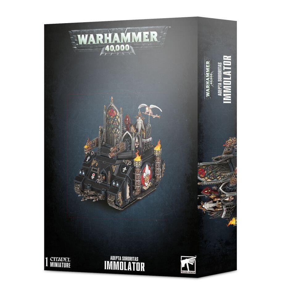 Immolator tank front view with twin heavy bolters