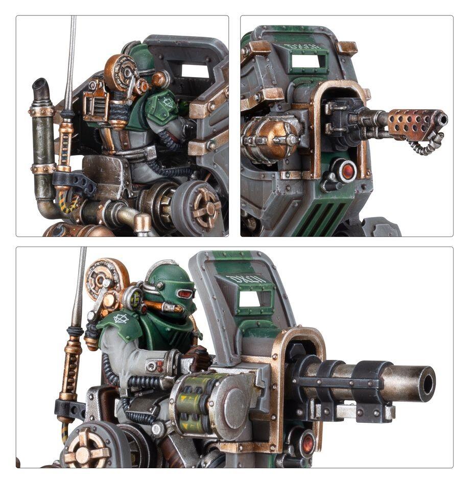 Three-sentinel squad posed on desert terrain