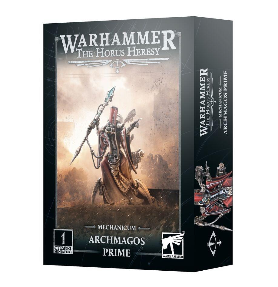 Archmagos Prime front view with staff and mechadendrites