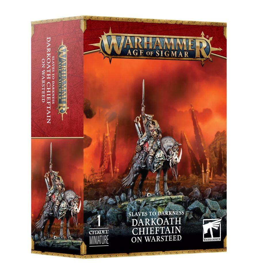 Darkoath Chieftain on Warsteed charging forward