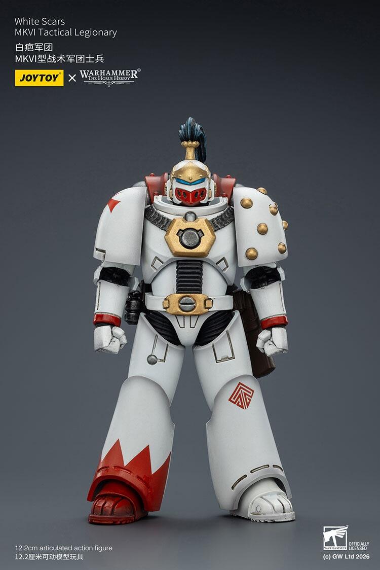 JoyToy White Scars MKVI Tactical Legionary front view