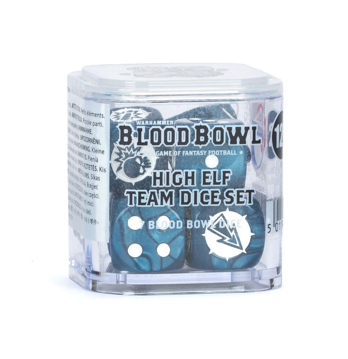 High Elf Blood Bowl dice set