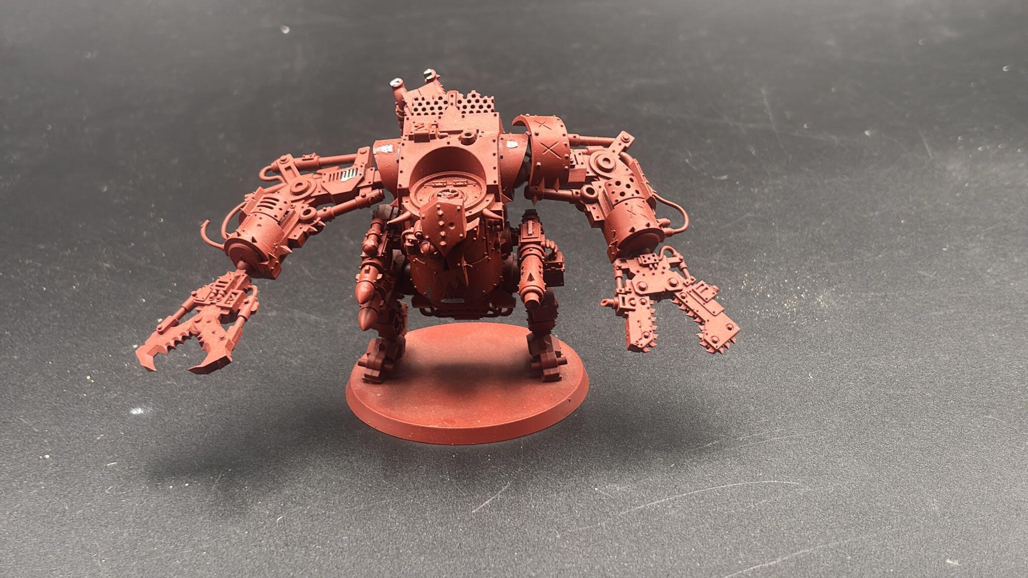 Pre-loved Deff Dread REF-103 Orks Warhammer 40k fully built front view