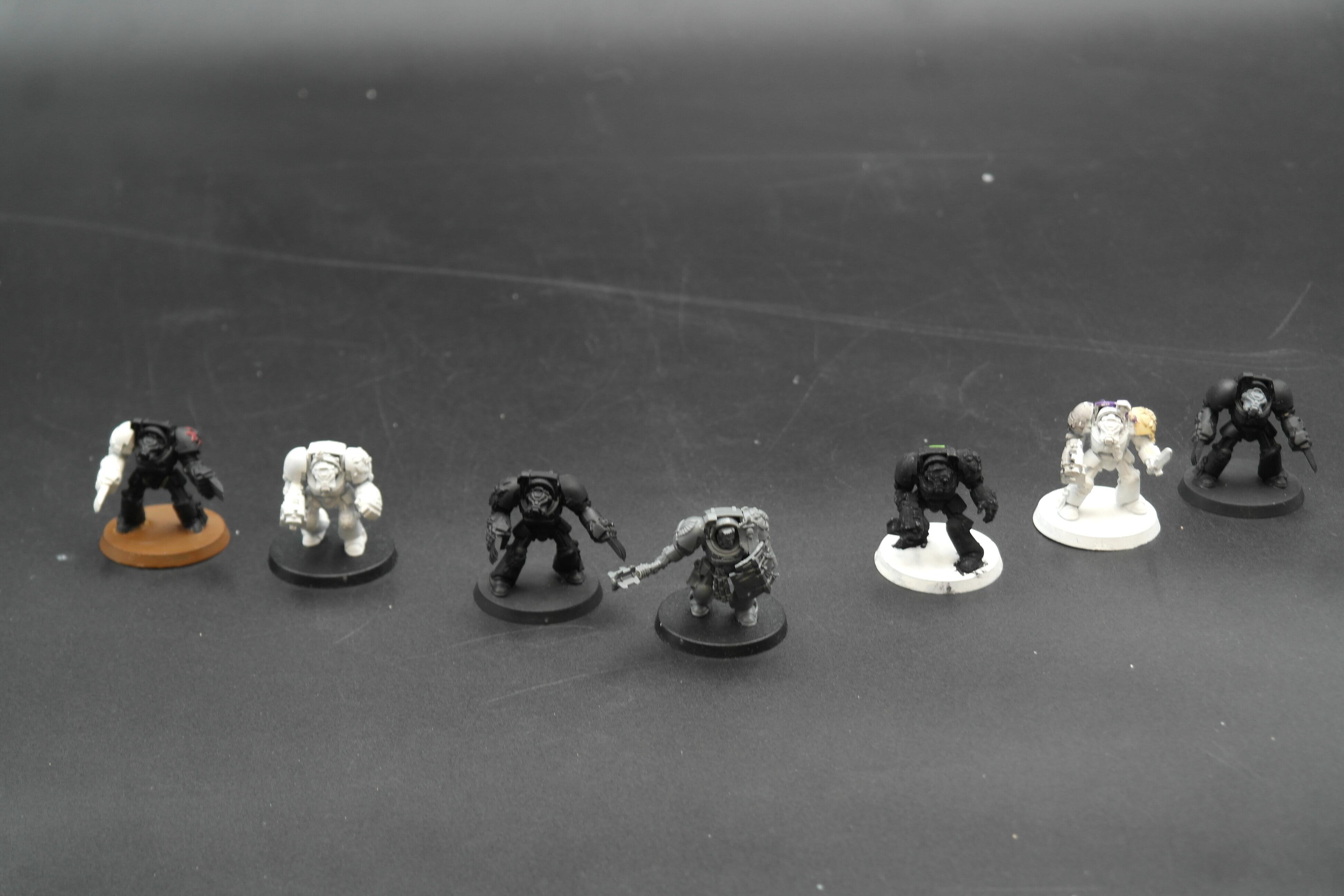 Pre-loved old style Terminators Space Marines Warhammer 40k front view