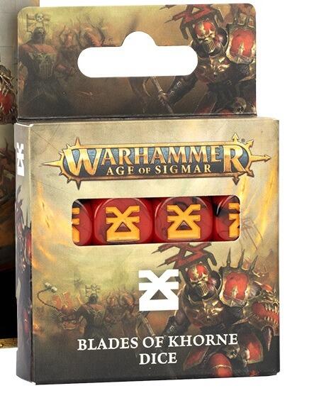 blades of khorne dice set boxed front