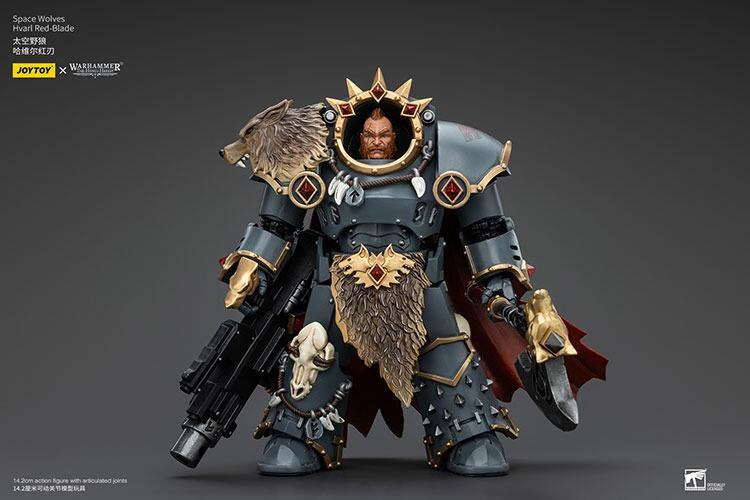 JoyToy Hvarl Red-Blade Space Wolves front view