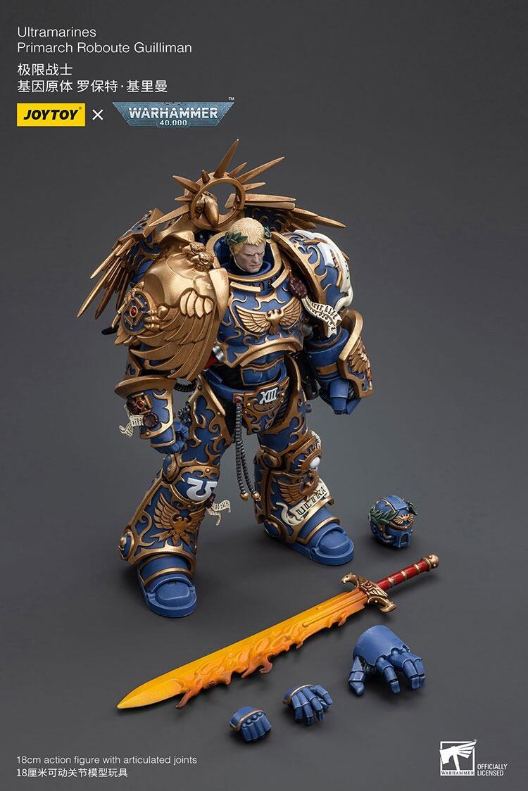 Guilliman posed with Hand of Dominion power fist