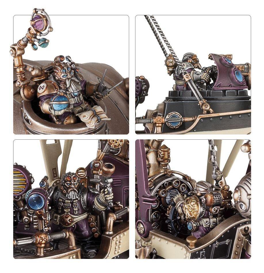 Close-up of bridge and aether-cannon turret