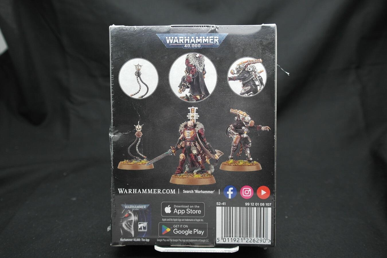 Rear of box - Completed and painted examples of miniature