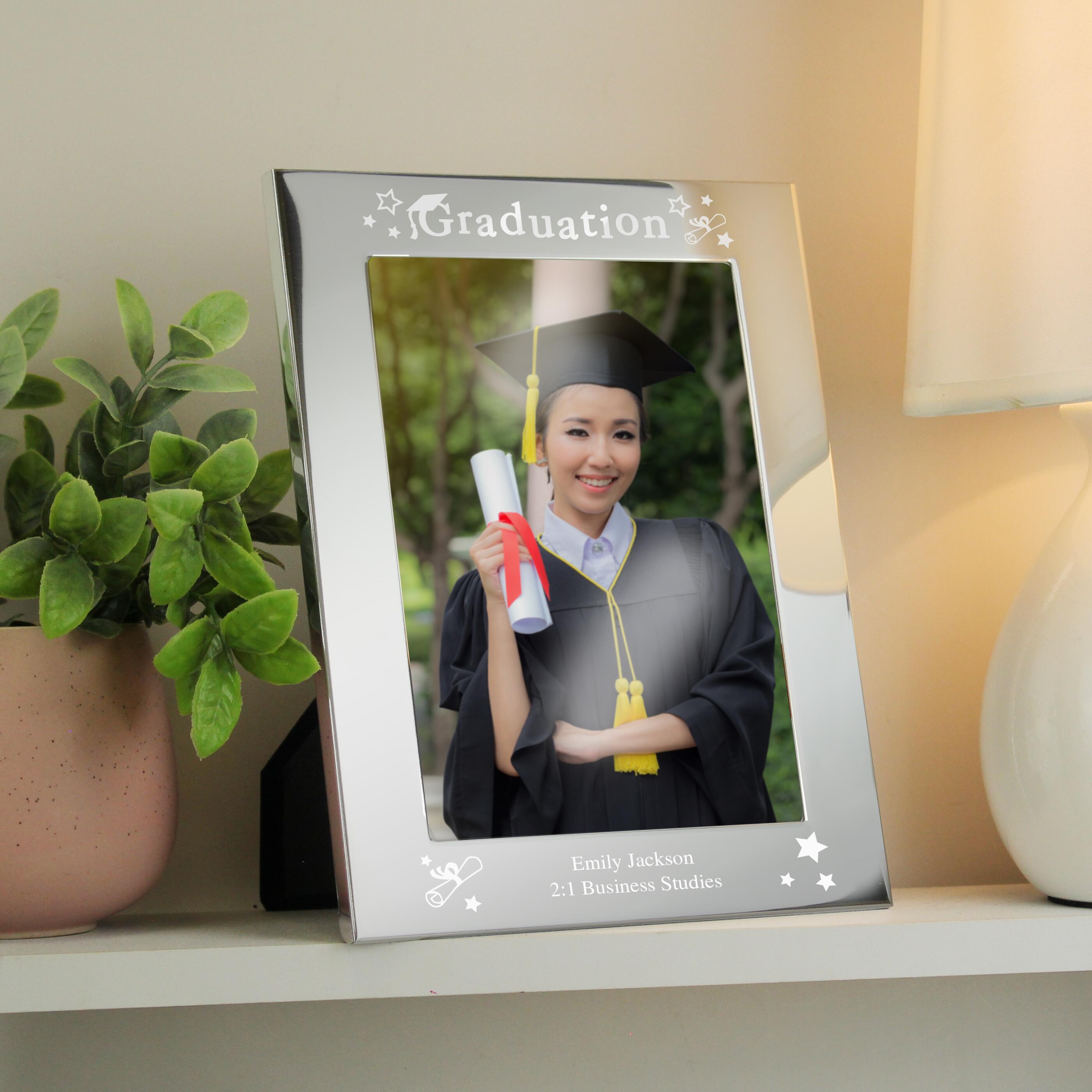 Personalised Graduation 5x7 Silver Photo Frame