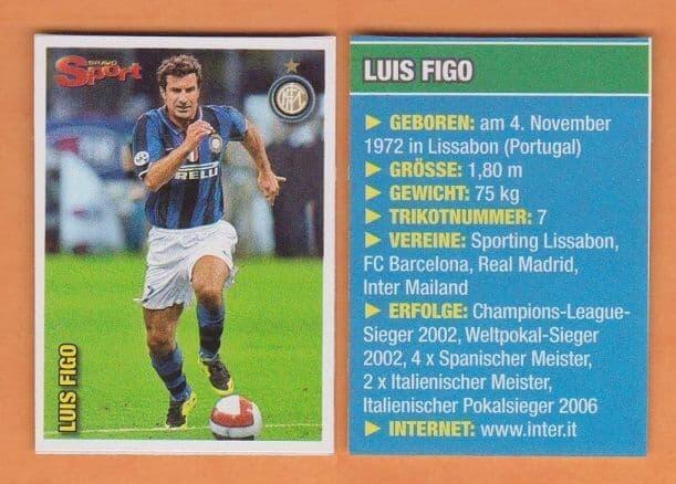 Inter Milan Luis Figo Portugal