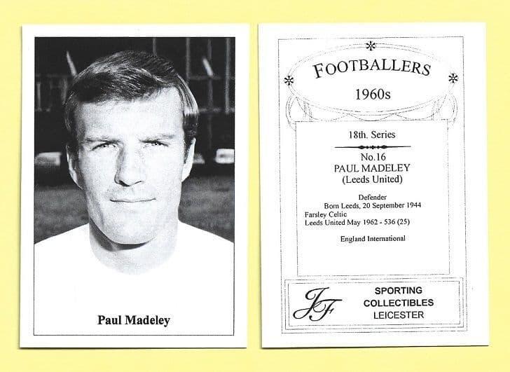 Madeley Leeds United Paul Madeley 16 18