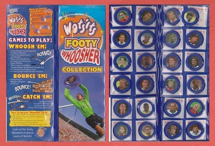 Whoosher Footy Whoosher complete set with folder
