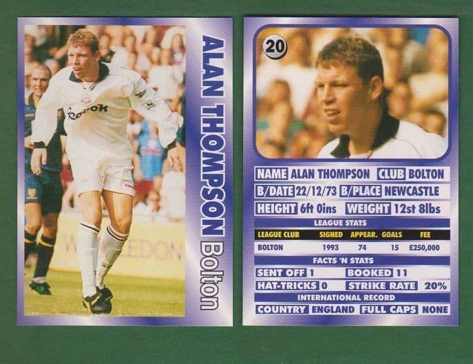 Bolton Wanderers Alan Thompson 20