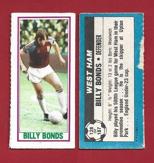 West Ham United Billy Bonds 128