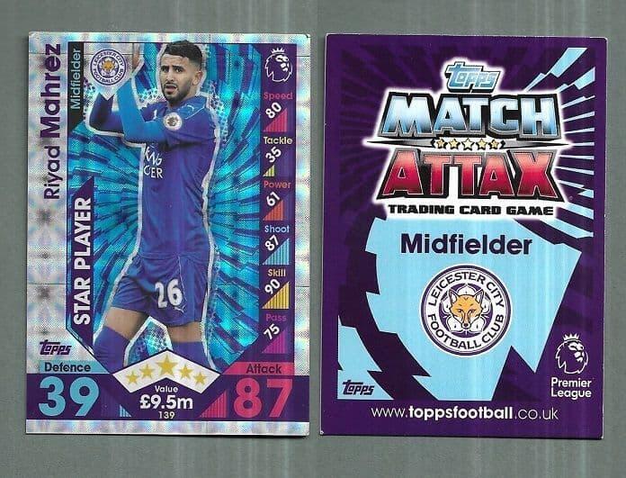 Leicester City Riyad Mahrez Star Player 139 JK