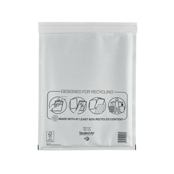 H/5 White Mail Lite Bubble Lined Envelopes