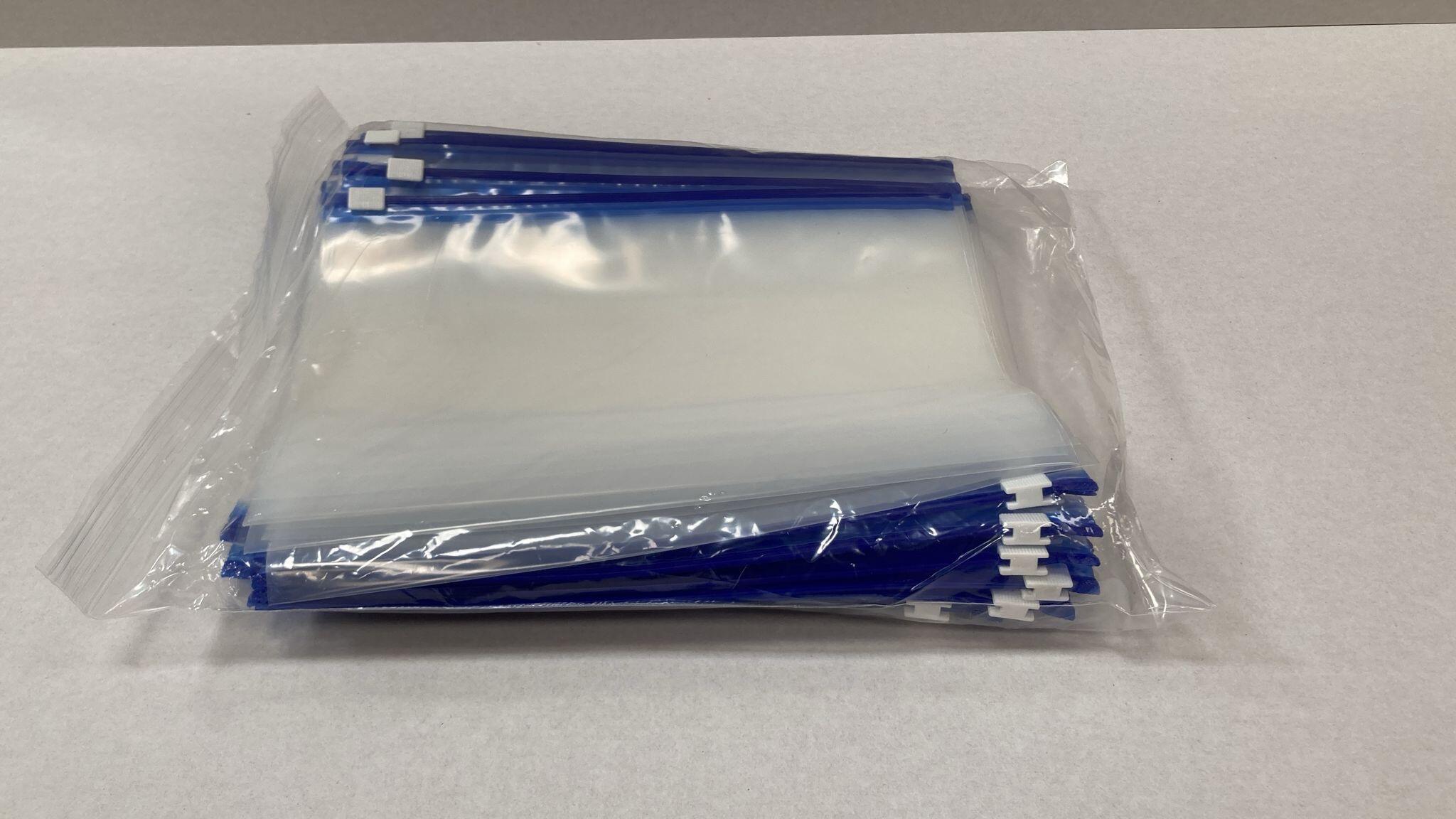A5 Blue Zip Slider Bags Clearance