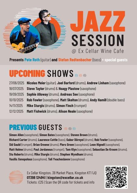 Jazz Sessions 2025 @ Ex Cellar Wine Kingston