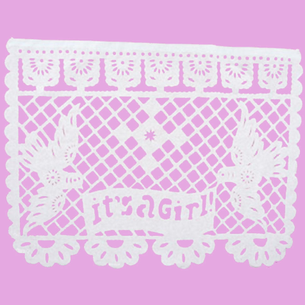 Papel Picado Banners for Baby Girl Baby Shower