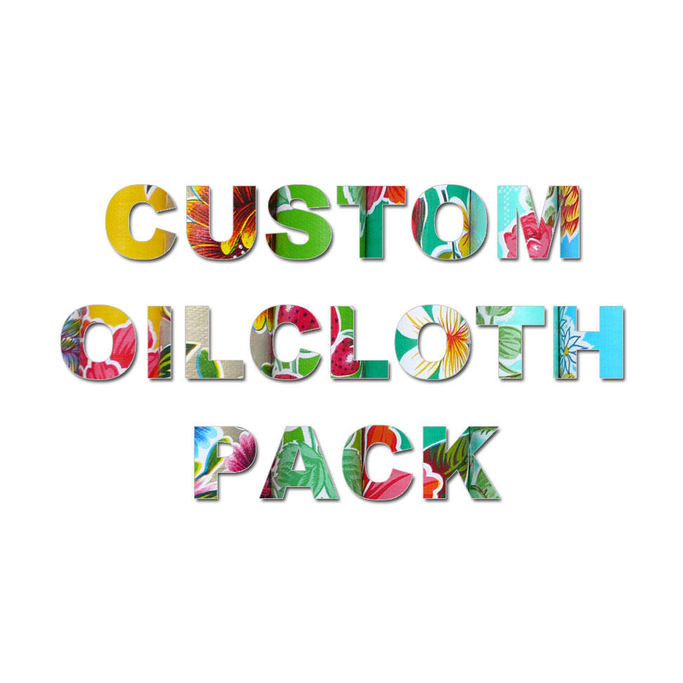 Image saying Custom Colour Oilcloth Pack