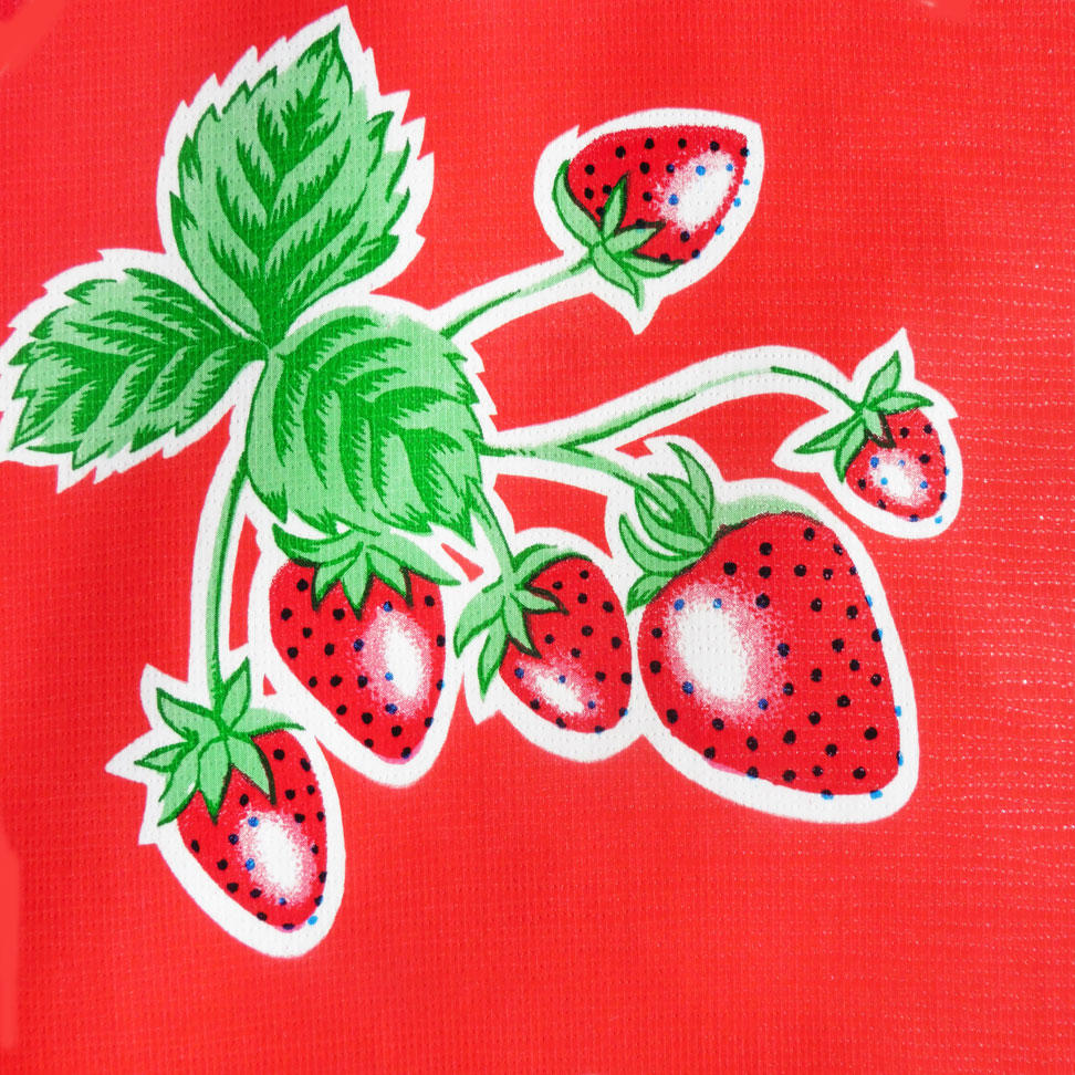 Red Strawberry Oilcloth
