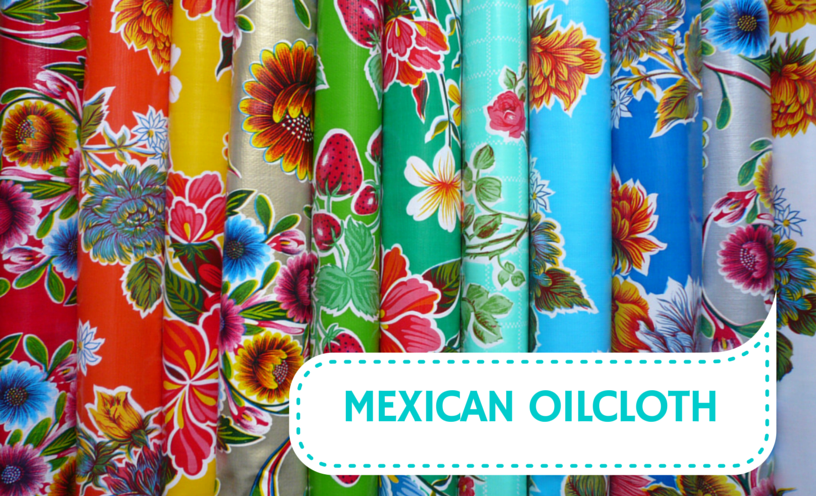Mexican Oilcloth Colourful Vinyl, Round Oil Tablecloths Uk