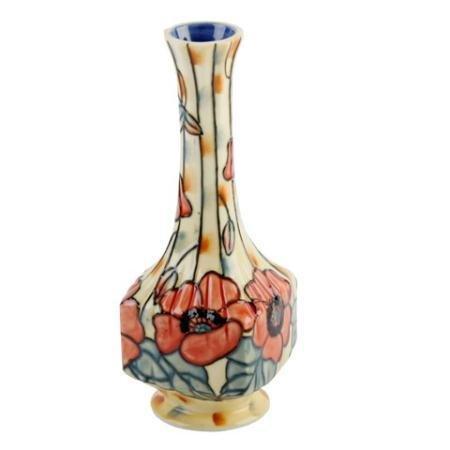 Old Tupton Ware Yellow Poppy Design 18cm Tall Vase