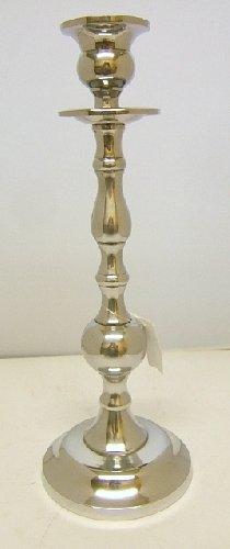 Candle Holder Silver Metal Ornate 28cm Tall