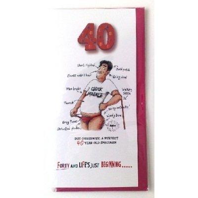 40th Birthday Card For Him