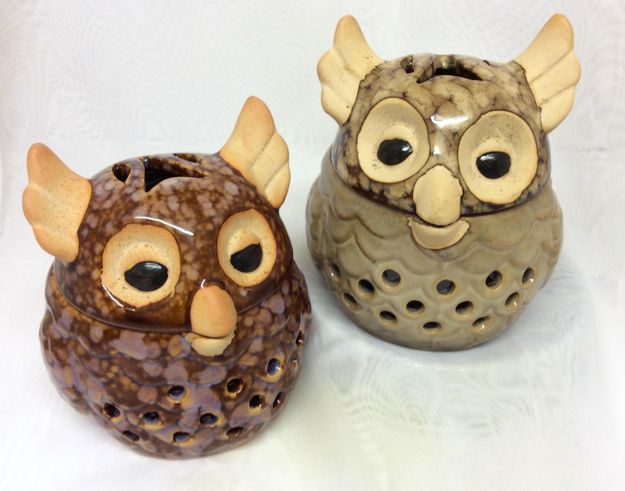 Two Owl Design Ceramic Fragrance Oil Burner