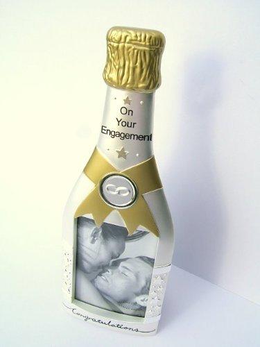 On Your Engagement Champagne Bottle Photo Frame