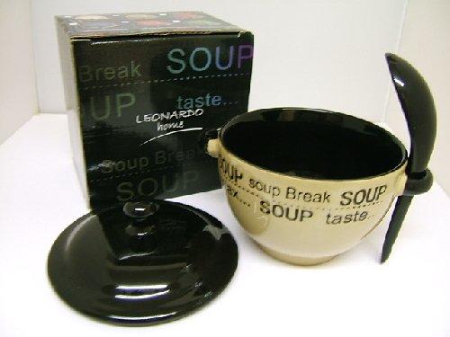 Stoneware Dark - Beige Soup Bowl with No Spoon LP17368 Reduced