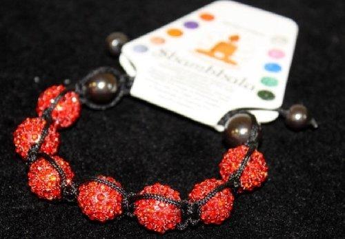 Shambhala Bracelet Ruby 14mm Beads