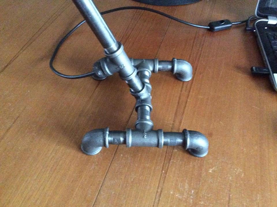 Industrial Steel Pipe Table Lamp - Avenger