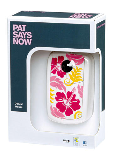 USB Optical Mouse Hawaii Girl Floral Design in Box