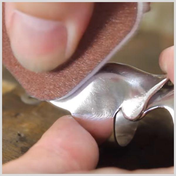 Micro Mesh sanding pad polishing silver