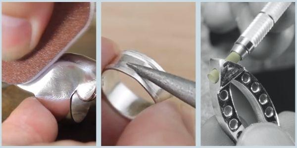 Filing, sanding and texturing silver by Eternal Tools