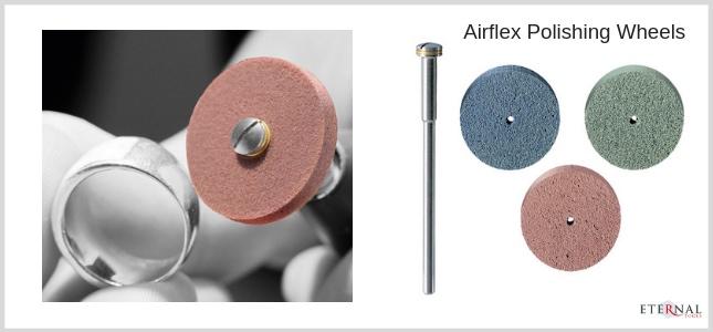 EVE cool running Airflex polishing wheels for all metals