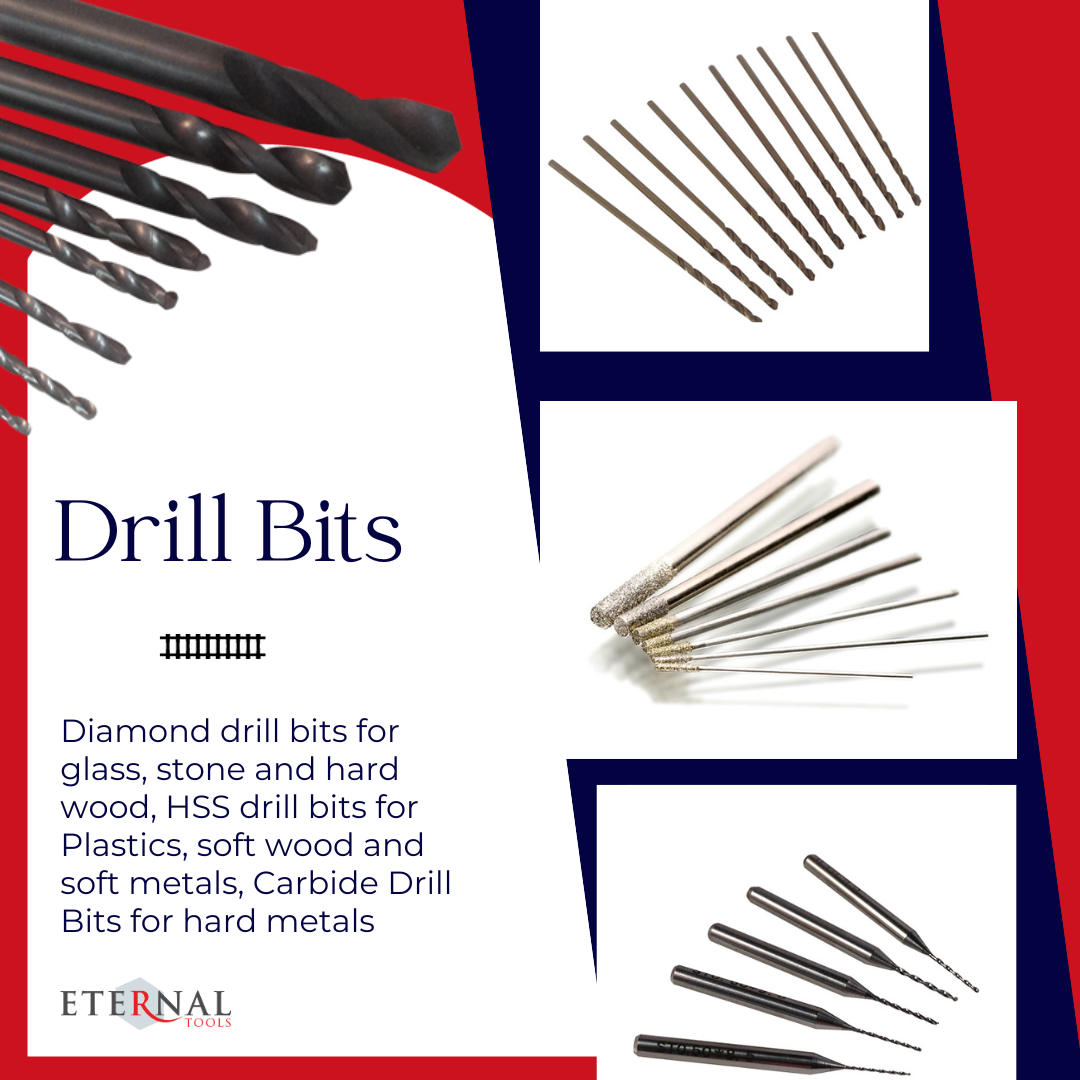 Model railway drill bits including diamond drill bits, HSS and carbide drill bits