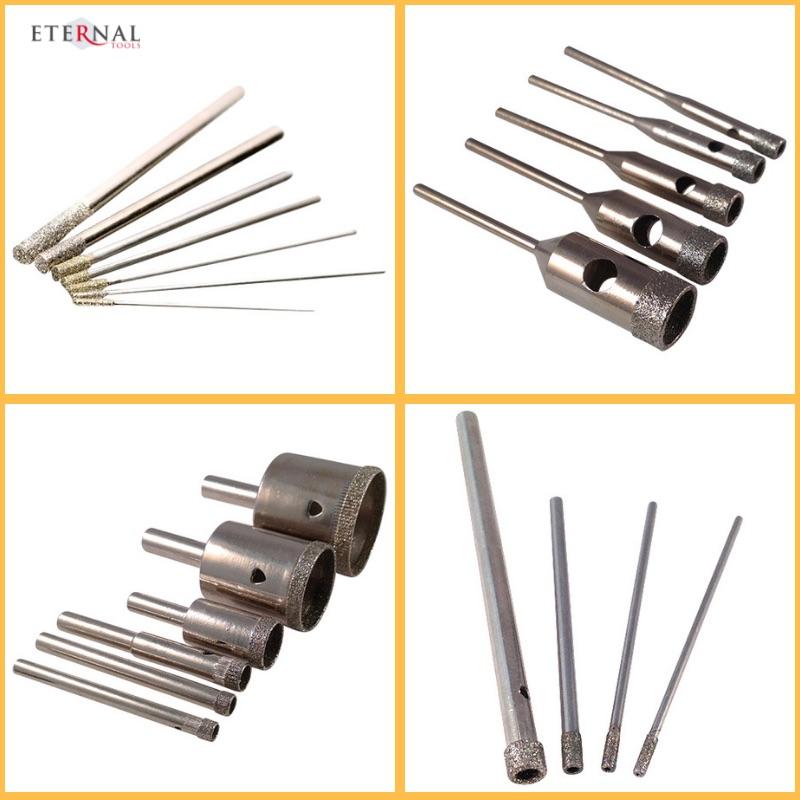 Diamond drill bits for drilling holes in glass by Eternal Tools