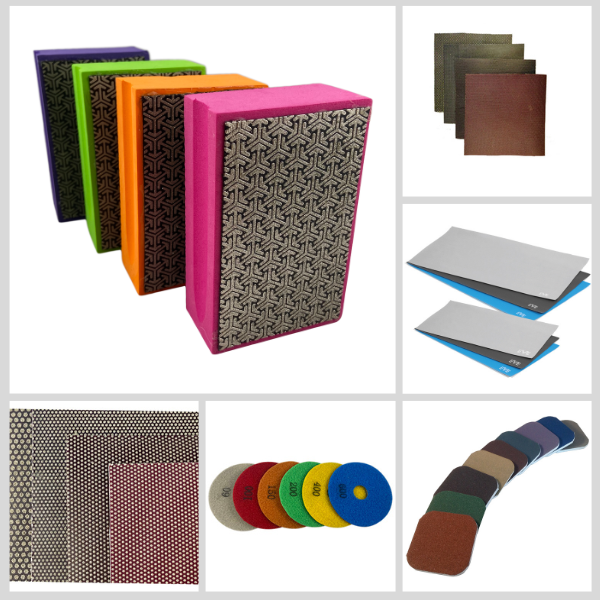 deburring hand pads, abrasive cloth and abrasive sheets