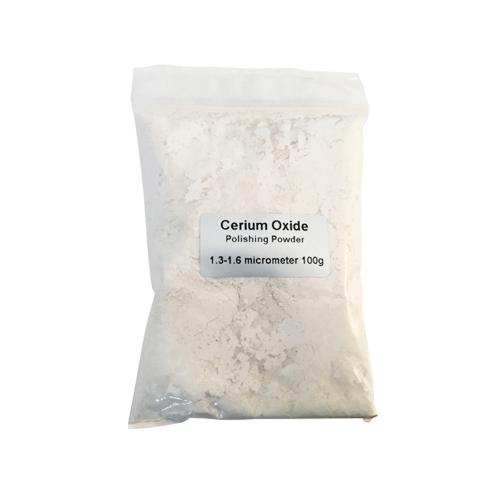Cerium Oxide for light marks and bright polishing of glass