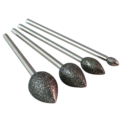 Diamond Flame Burs with a 2.35mm or 3/32" shank