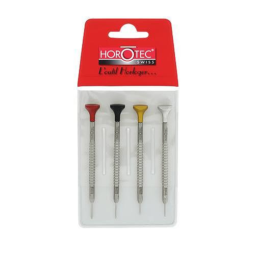 4 piece set of watchmakers screwdrivers by Horotec