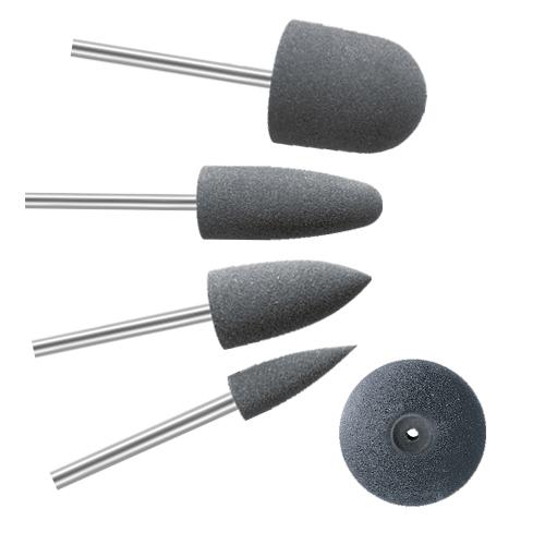 Grey Rubber Silicone Polishers for pre-polishing metals and smoothing in glass engraving