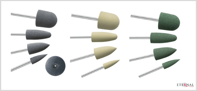 Rotary tool deals rubber polishing bits